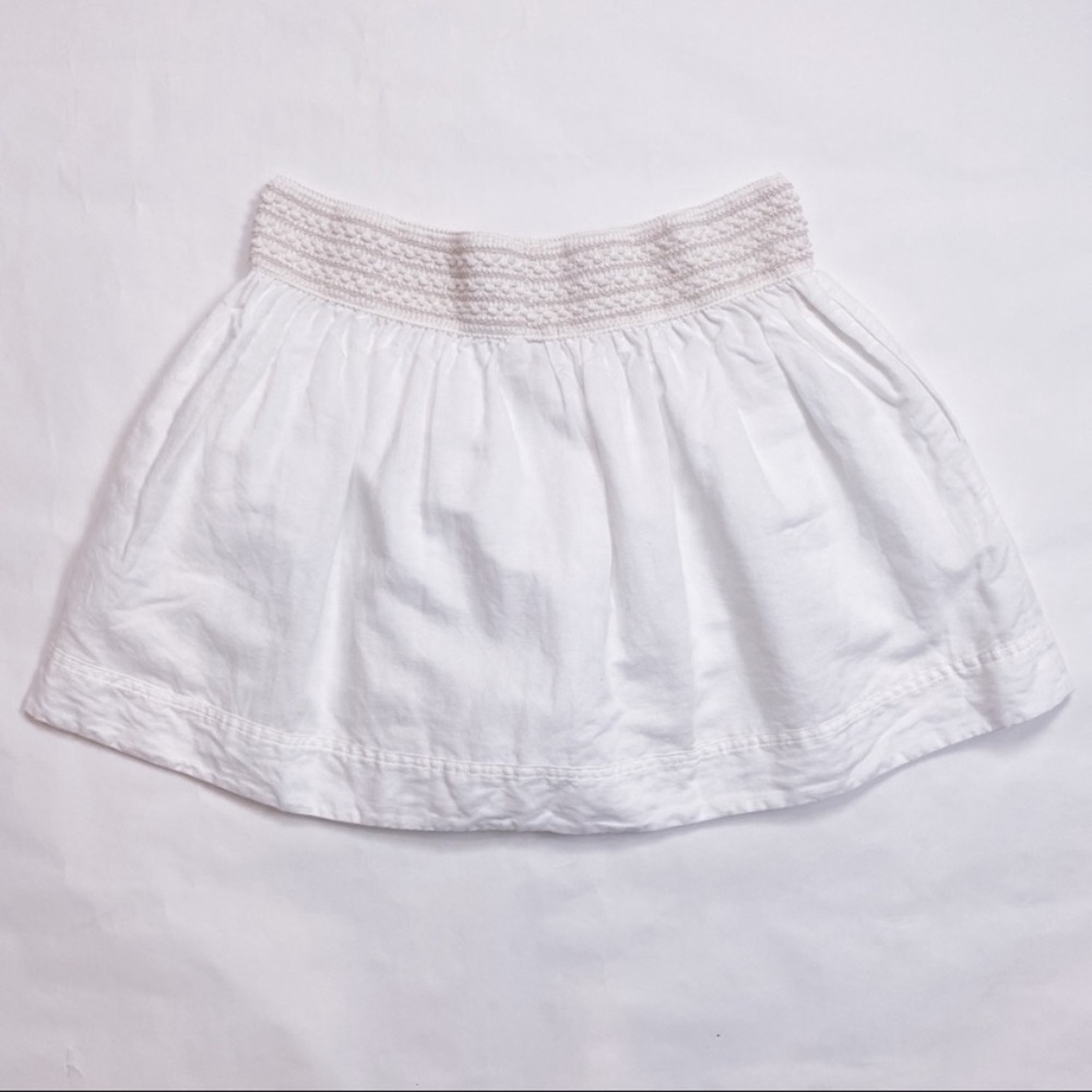$89 J. Crew linen blend pull on mini skirt L - Picture 5 of 7